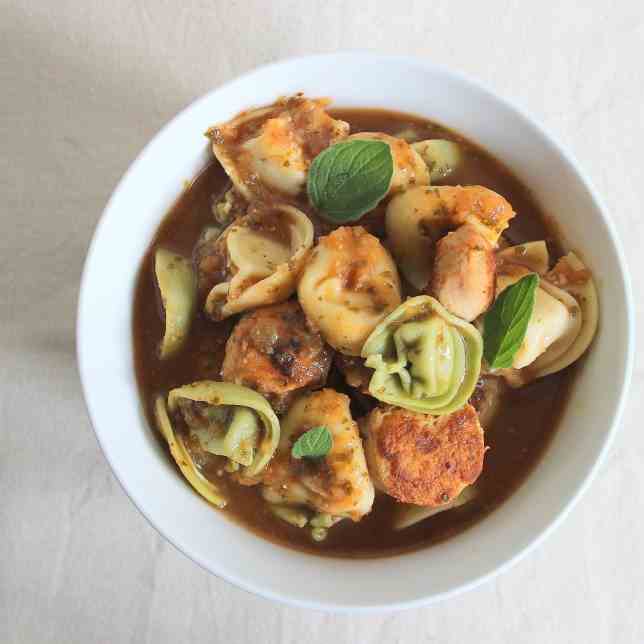 Chicken Tortellini Soup