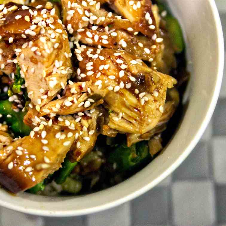 Crockpot Sesame Honey Chicken