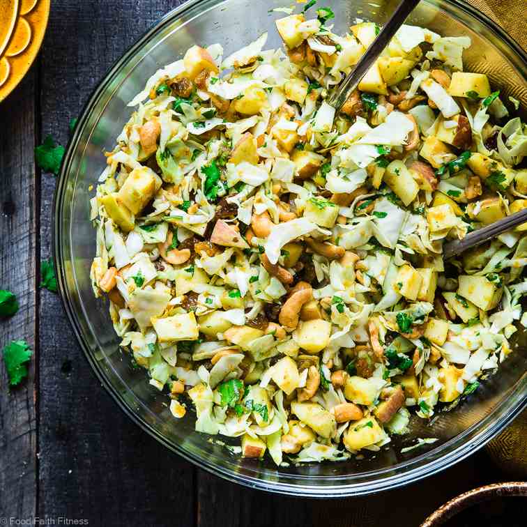 Shredded Cabbage Salad with Apples