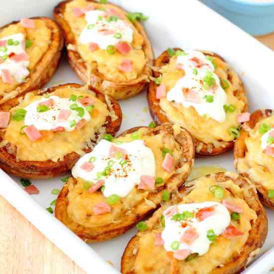 Chipotle Twice-Baked Potato Skins