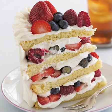 Summer Berry Shortcakes With Vanilla Sauce