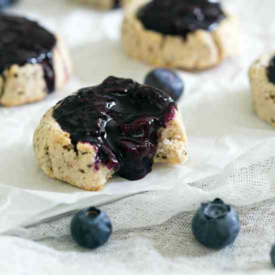 Paleo Blueberry Thumbprints