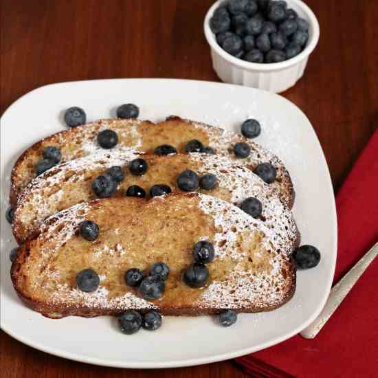 Baked French Toast with Blueberries