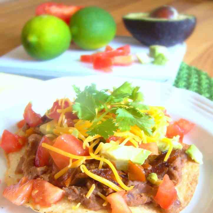 Baked Vegetarian Tostadas