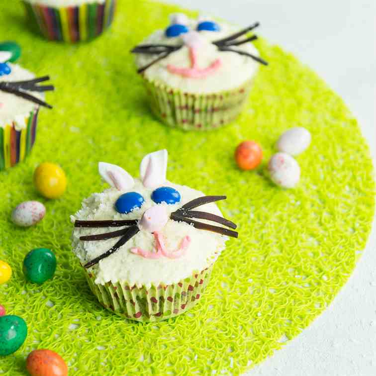 Easter Bunny Cupcakes