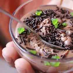 eggless chocolate mousse