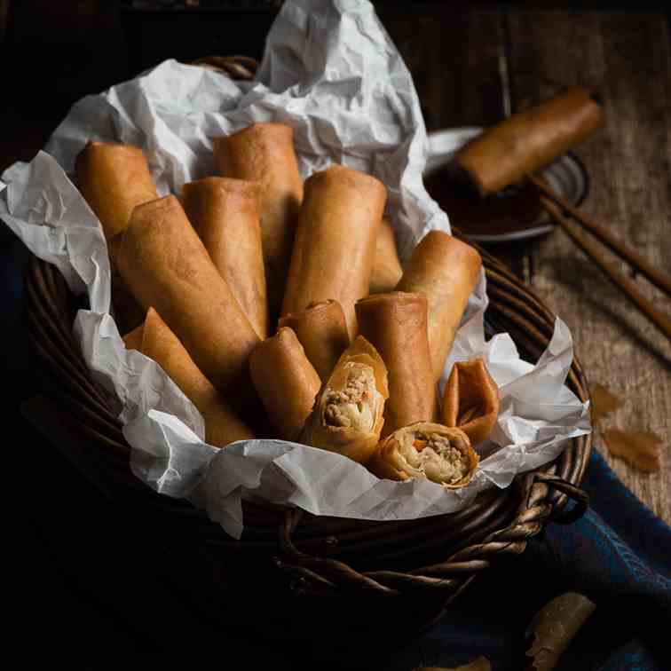 Cantonese Chicken Egg Roll