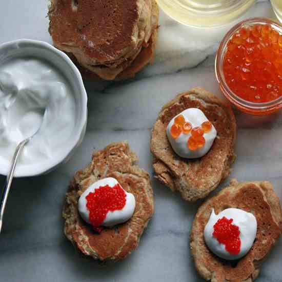 Millet Blini and Caviar