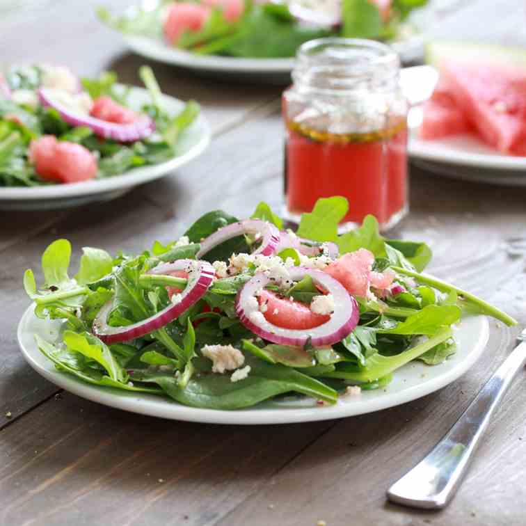 Arugula Salad with Watermelon