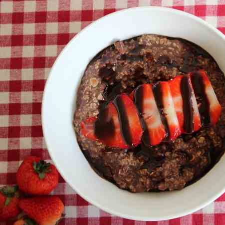 Strawberry Hot Chocolate Oatmeal