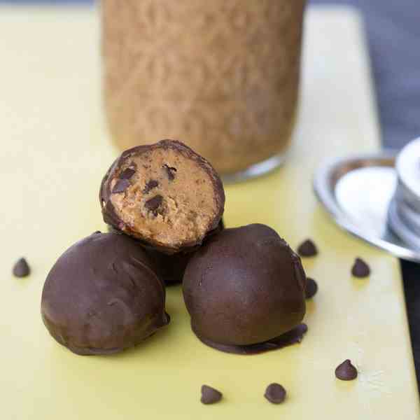 cookie butter cookie dough truffles