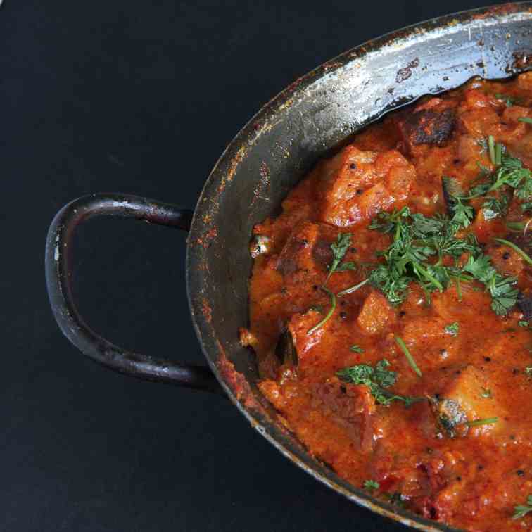 Aubergine Curry: Kerala cuisine