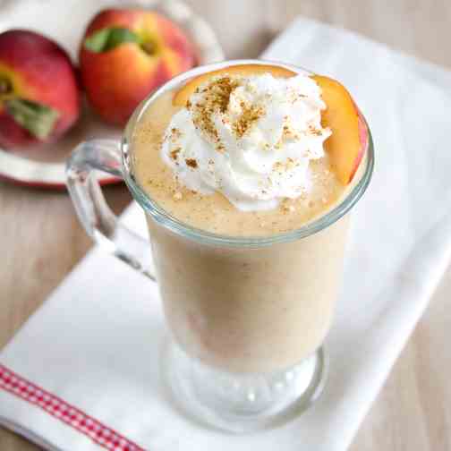 Vegan Peach Cobbler Milkshake