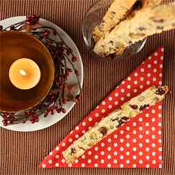 Pistachio-Cranberry Biscotti Straws