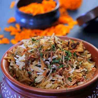 Restaurant Style Paneer Biryani