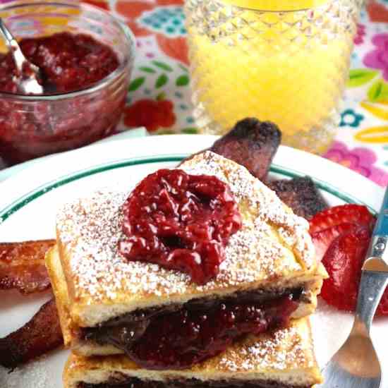 Strawberry Stuffed French Toast