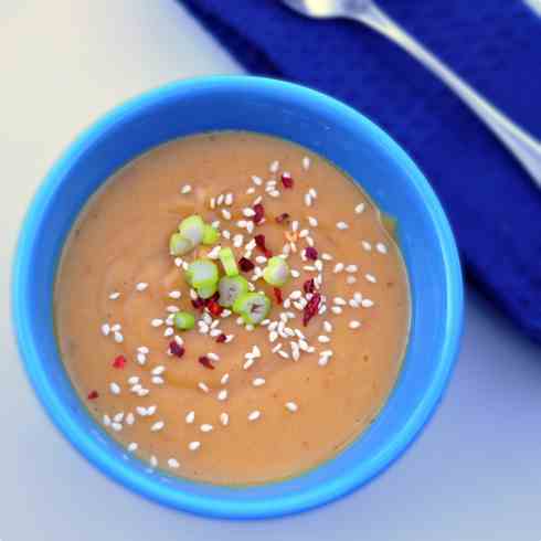 Asian inspired butternut sqaush soup