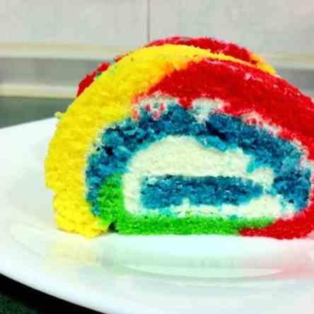 Christmas Rainbow Logcake