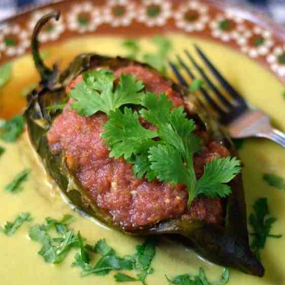 Chicken - Chorizo Chile Rellenos