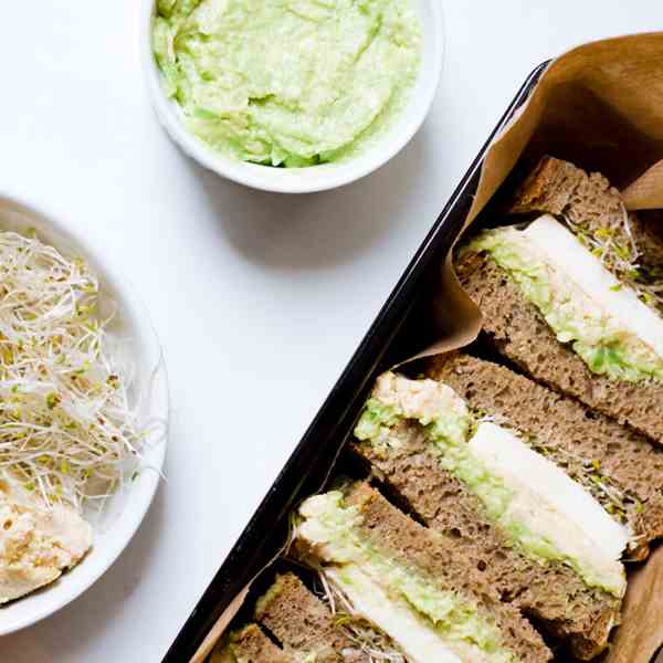 Avocado and Chickpea Sandwiches