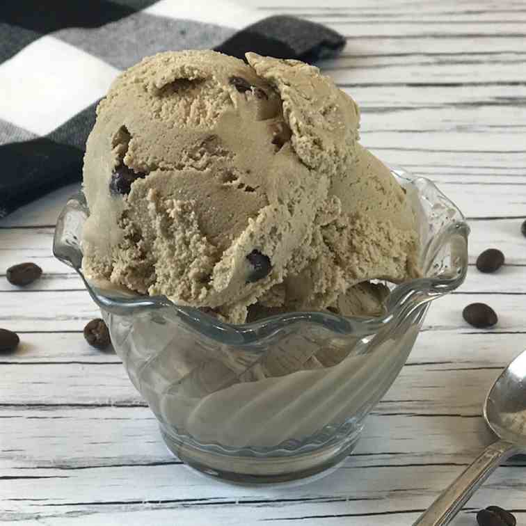 Keto Espresso Chocolate Chip Ice Cream