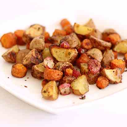 Roasted Radishes, Carrots & Potatoes
