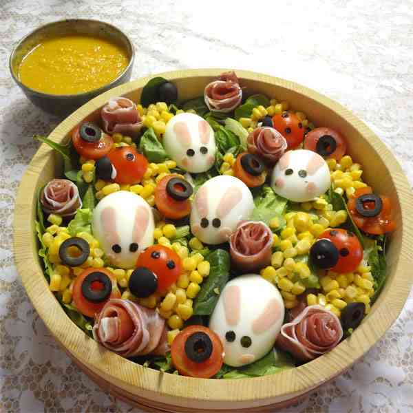 Ginger dressing and Easter Salad