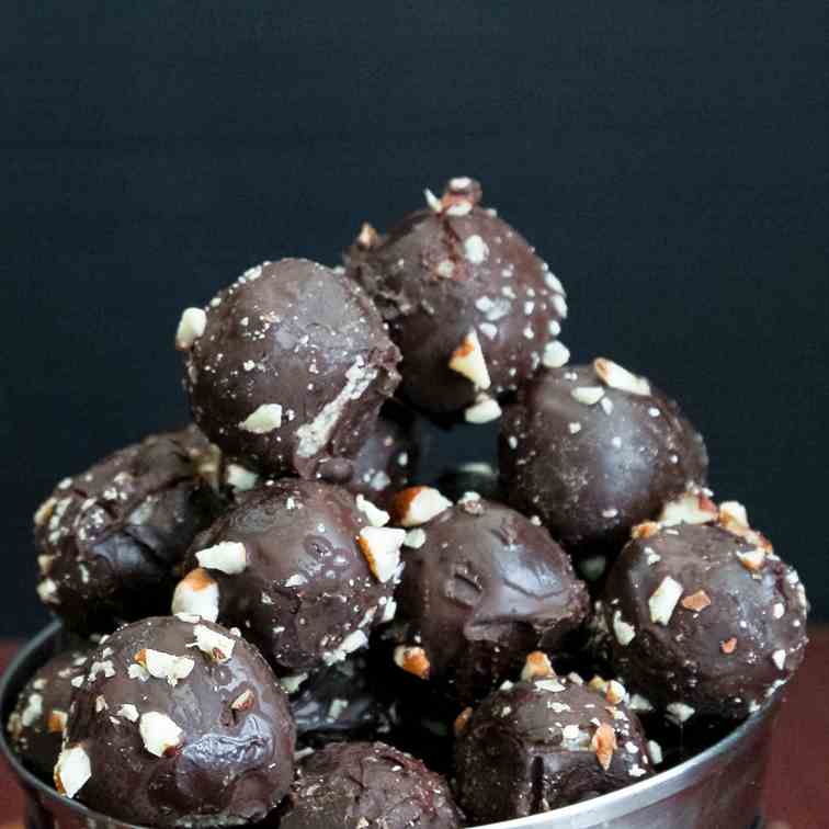 Pecan Marzipan Truffles