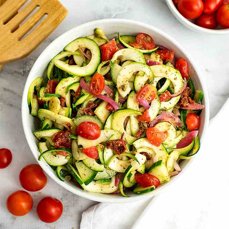 Cold Zucchini Pasta Salad