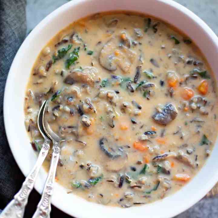 Mushroom Wild Rice Soup 