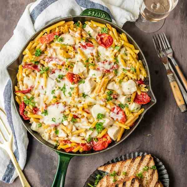 Chicken Alfredo Skillet