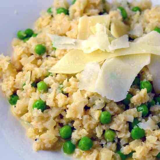 Riced Cauliflower Risotto