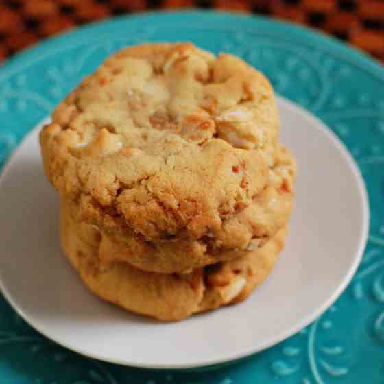 Butterscotch Coconut Toffee Cookies