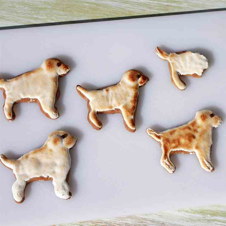 Spice Cookies with Toasted Marshmallow