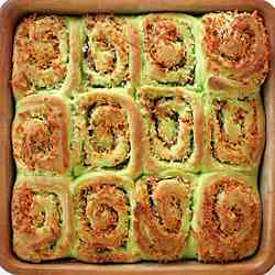 Coconut Pandan Rolls