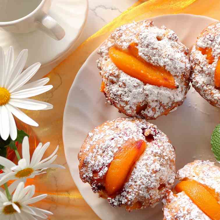 Peach - Raspberry Muffins