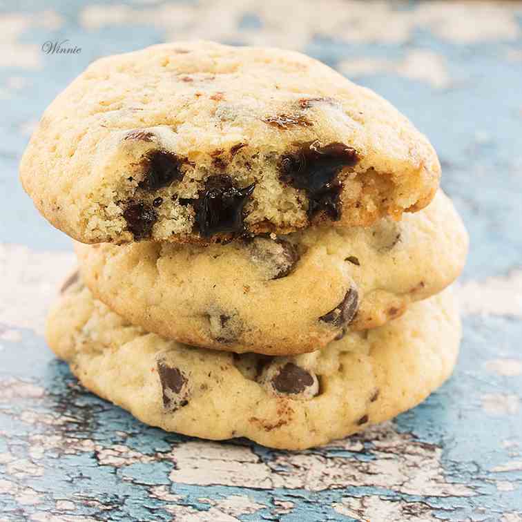 Cream-Cheese Chocolate-Chip Cookies