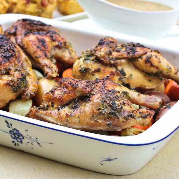 Roasted Holiday Game Hens