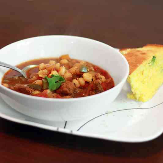 Ancho Pork & Hominy Stew