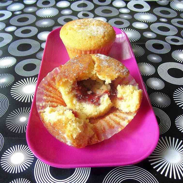 Jam Doughnut Cupcakes