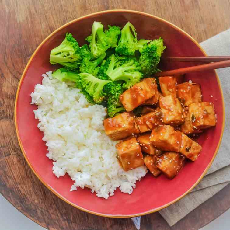 Crispy Sweet Sour Tofu