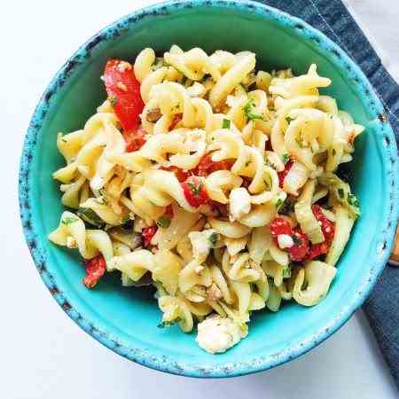 Roasted Fennel - Feta Pasta Salad