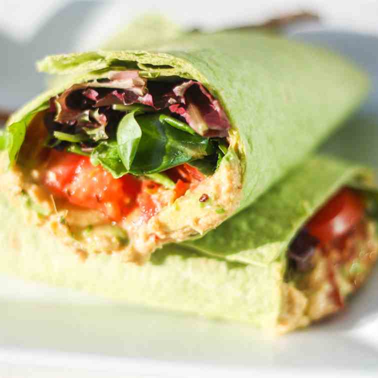 Vegan Hummus Wrap