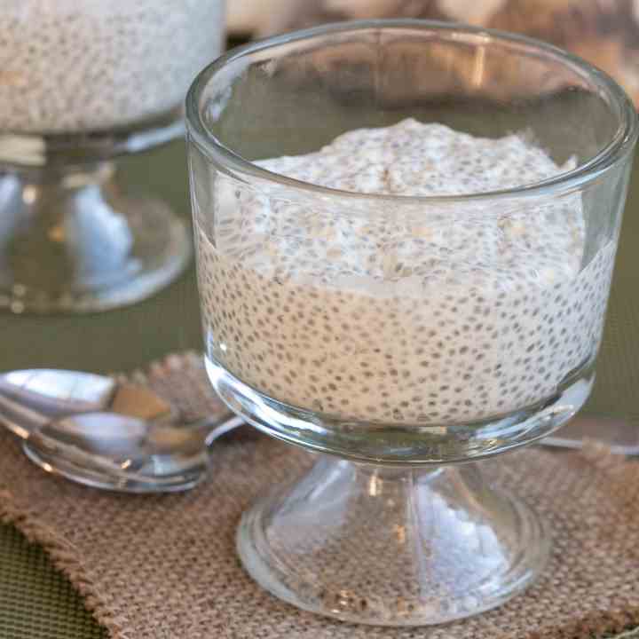 Eggnog Chia Pudding