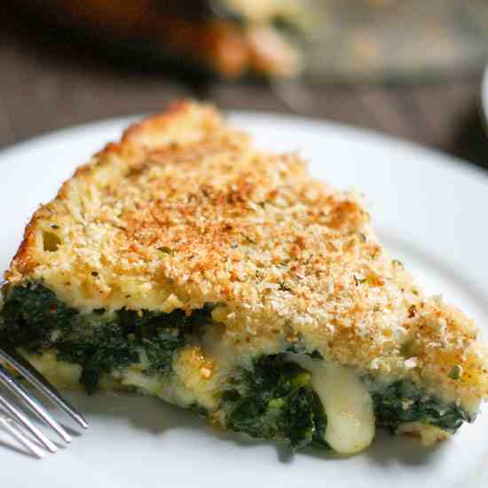 Potato and Spinach Gateau