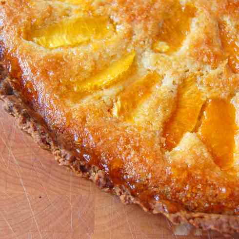 Orange almond tart