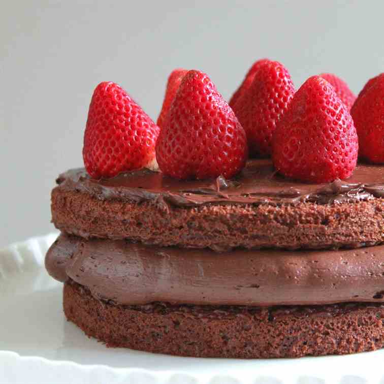 Choco Cake with Nutella Buttercream