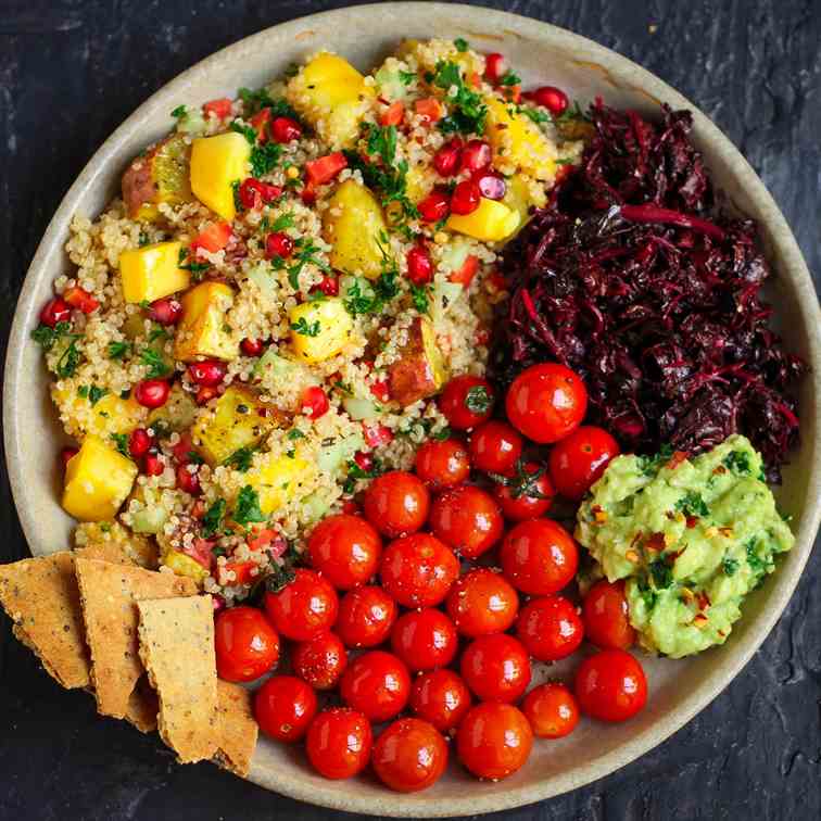 Quinoa Sweet Potato Mango Salad