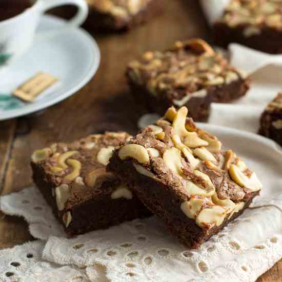 Brown Butter Brownies with Chai