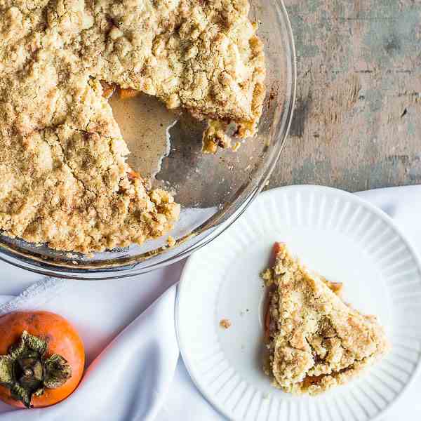 Easy Persimmon Apple Oat Crumble